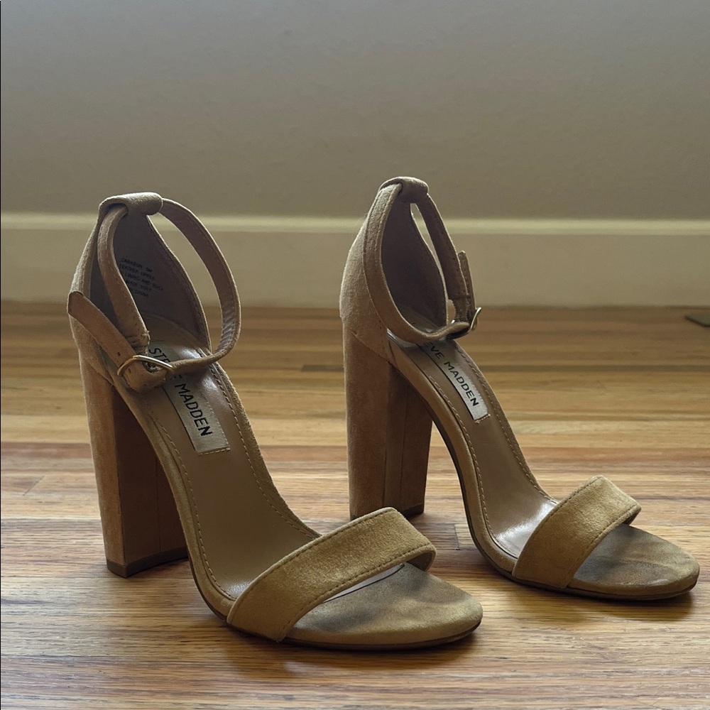 Steve Madden Brown Block Heel Sandals